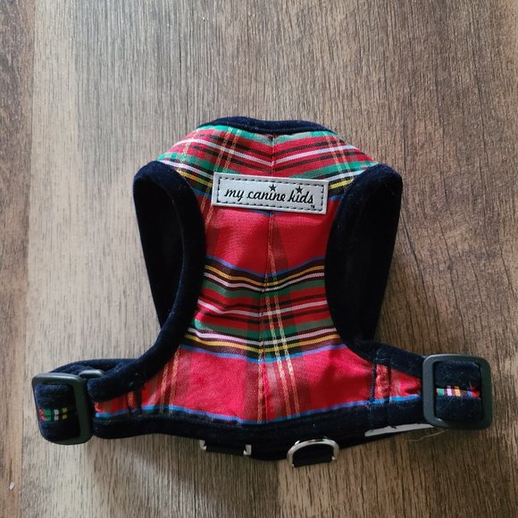 Step Easy Plaid Forest Friends Warm Fleece Lined Harness | 3 LBS to 20 LBS - Picture 1 of 5
